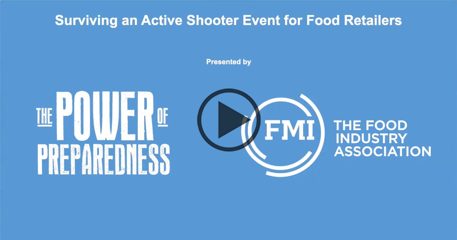 TPOP Surviving an Active Shooter Event for Food Retailers
